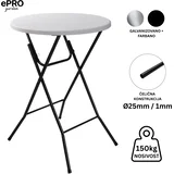 sklopivi baštenski barski sto Ø80 110cm/ metal-plastika