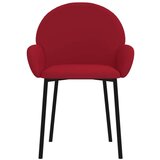  Vrtljivi jedilni stoli 2 kosa vinsko rdeč žamet, (20700654) | Shoptok.si