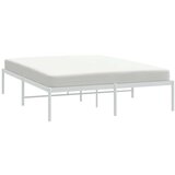 Metalni Kovinski posteljni okvir bel 140x190 cm, (20724353) | Shoptok.si