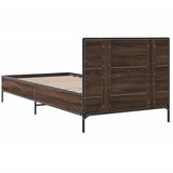 Okvir za krevet smeđi hrast 90x190 cm konstruirano drvo i metal | shoptok.hr