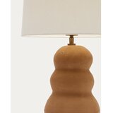 Kave Home Bela/rjava namizna svetilka s tekstilnim senčnikom (višina 55 cm) Madsen – | Shoptok.si
