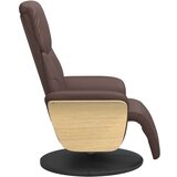  Naslonjač od umjetne kože s osloncem za noge smeđi | shoptok.hr