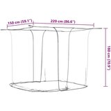  Viseća mreža protiv komaraca 156 bijela 220 x 150 x 180 cm | shoptok.hr