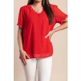 Fenzy Plus Size Bluza S Kratkim Rukavima, Crvena | shoptok.hr