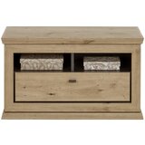 Mömax Garderobna Klop Harvey, Hrast, Antracit | Shoptok.si