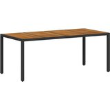  Vrtni set za objed 9 kom. Crna poliratan | shoptok.hr