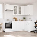  Kuhinjska jedinica LYON 8 kom. Bijela Konstruirano drvo - Bijela 80 cm Cijene