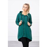 Kesi Zip-up sweatshirt at the back green Cene