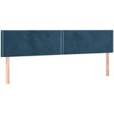 Maison Chic Posteljno vzglavje - Vzglavna omarica 2 kosa temno modro 80x5x78/88 cm žamet, (22077121) Cene