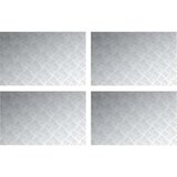 vidaXL Srebrna Guma 80 x 50 x 0.3 cm Neklizajući Stepenice | shoptok.hr