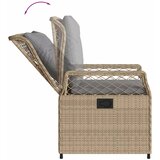  5-dijelni vrtni blagovaonski set od poliratana s jastucima bež 80 x 80 x 74 cm | Shoptok.si