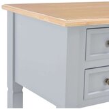  Pisalna miza iz lesa 109,5x45x77,5 cm siva | Shoptok.si