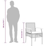  5-dijelni vrtni blagovaonski set sivi od poliratana | shoptok.hr