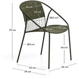 Kave Home Tamno zelena vrtna stolica Atrani – | shoptok.hr