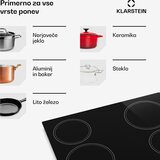 Klarstein EasyCook steklokeramična kuhalna plošča | 4 kuhališča | 5800 W | 11 stopenj moči | 60 cm | Shoptok.si