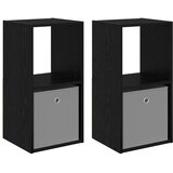  Noćni ormarić s ladicama 2 pcs Crni hrast 35 x 32 x 68 5 cm | shoptok.hr