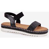 Boto Women's Sandals With Braiding On Decorated Platform Black Velara | ePonuda.com