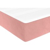  Madrac s džepičastim oprugama srednje tvrdoće rozi 80 x 210 x 20 cm baršunasti | shoptok.hr