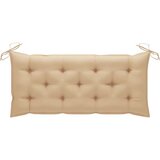 Jastuci za vrtnu klupu 2 kom bež 120x50x7 cm tkanine Oxford | shoptok.hr