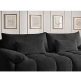 Bobochic Paris Crna sofa od šenila 264 cm Ivane – | shoptok.hr