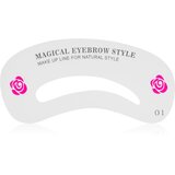 Lash Brow Eyebrow Stencil šablona za obrvi 24 kos Cene
