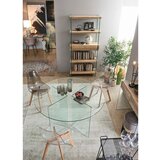 BIZZOTTO Steklena okrogla jedilna miza ø 130 cm Iride – | Shoptok.si