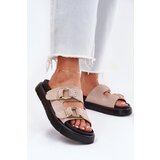 Big Star Women's Suede Slippers With Decorative Buckles | Shoptok.si
