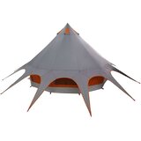  Teepee šator s krovom Siva i narančasta 600 x 600 x 347 cm | shoptok.hr