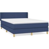  Box spring postelja z vzmetnico modra 140x200 cm blago, (20895145) | Shoptok.si