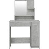  Set toaletni stolić siva boja betona 86,5x35x136 cm | shoptok.hr