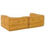  Modularna sofa s 2 sjedišta, žuta, 140x70x36, tkanina | shoptok.hr