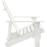  Vrtni dvosjed Adirondack od masivne jelovine bijeli | shoptok.hr