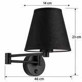Brilagi Zidna lampa NUBILA 1xE27/15W/230V crna Slike
