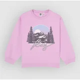 Morning Hike Brushed Kids Pulover pink lavender