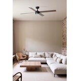 Faro 34356WT1S- LED prigušiva ventilator RUDDER L 18W/230V CCT prečnik 132 cm braon/crna WT + DO | Eponuda.com