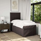 vidaXL Krevet s oprugama i madracem tamnosmeđi 80x200 cm od tkanine | shoptok.hr