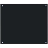  Kuhinjske zaštite od prskanja 2 kom crne 70 x 60 cm staklene | shoptok.hr