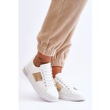 Boto Classic Sports Shoes White and Gold Follow Me | ePonuda.com