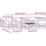  Set vanjskih sofa 7 kom. Prirodna i krem | shoptok.hr