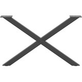  Noge za klub stolić u obliku slova X, 2 kom, antracit, 70 x (42-43) cm, čelik | Eponuda.com