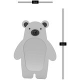 Hanah home Ogledalo za decu Bear Grey | ePonuda.com