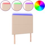  LED uzglavlje boja cappuccina 90x5x118/128 cm od umjetne kože | Eponuda.ba