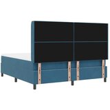 Box spring krevet s madracem Plava 180 x 200 cm Baršun - Tamno plava 180 x 200 cm Kristal s dugmadima | shoptok.hr