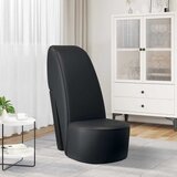  Stolica u obliku visoke pete od umjetne kože crna | shoptok.hr