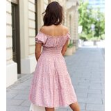 Gemre Orange dress with small flowers Glorio | Shoptok.si