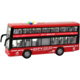  Dvokatni autobus na baterije za igru sa zvučnim i sjvetlosnim efektima - crveni | Shoptok.si
