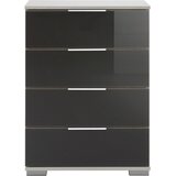 CARRYHOME nočna omarica, siva, bela | Shoptok.si