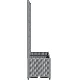  Vrtna sadilica s rešetkom svjetlosiva 80 x 40 x 136 cm PP | shoptok.hr