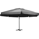  Zunanji senčnik z aluminijastim drogom 600 cm antraciten | Shoptok.si