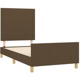  Okvir za krevet bez madraca tamnosmeđi 80x200 cm od tkanine | shoptok.hr